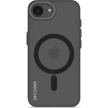 Decoded Clear etui do iPhone 16e, matowy czarny transparentny