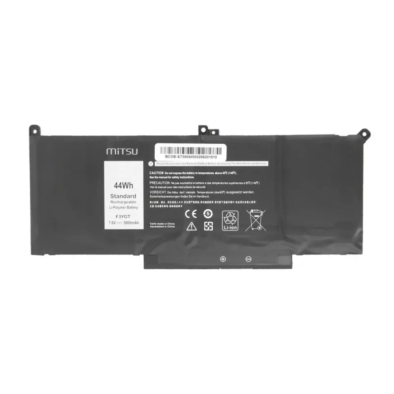 Bateria do Dell Latitude 7390, 7490 5800 mAh (44 Wh) 7.6 - 7.4