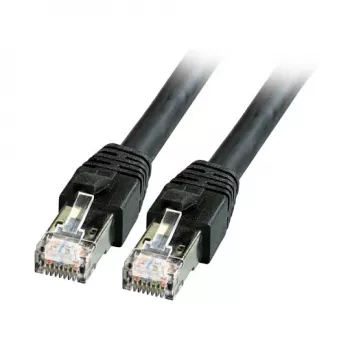 EFB-Elektronik Kabel krosowy RJ45 Cat.8.1 S/FTP LSZH BC czarny 5m Producent: EFB Elektronik (K5528SW.5)