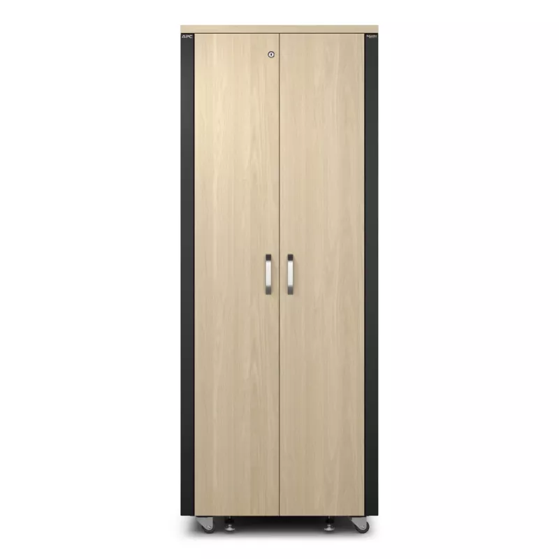 APC NetShelter - Szafa (pozioma) - dźwiękoszczelna - AC 230 V - klon - 38U - 48,3 cm (19 cali)