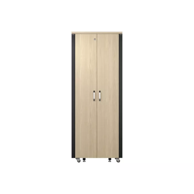 APC NetShelter - Szafa (pozioma) - dźwiękoszczelna - AC 230 V - klon - 38U - 48,3 cm (19 cali)