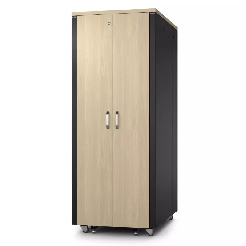 APC NetShelter - Szafa (pozioma) - dźwiękoszczelna - AC 230 V - klon - 38U - 48,3 cm (19 cali)
