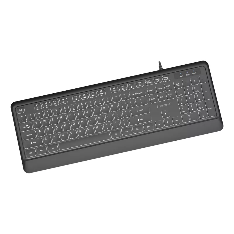 Klawiatura multimedialna USB ENG/CZARNA KB-UML-04 Gembird