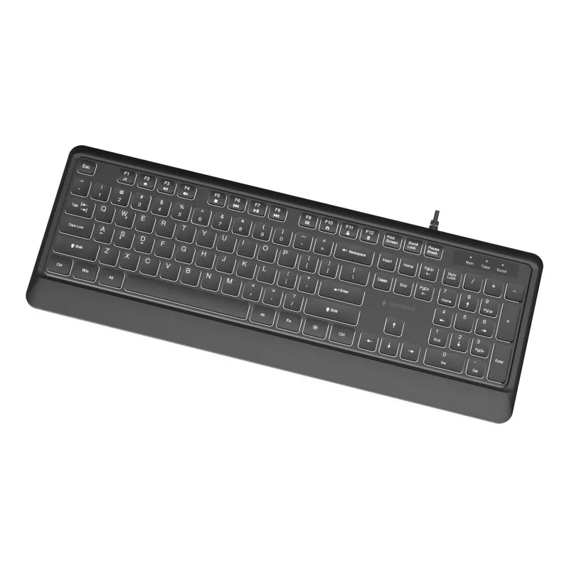 Klawiatura multimedialna USB ENG/CZARNA KB-UML-04 Gembird