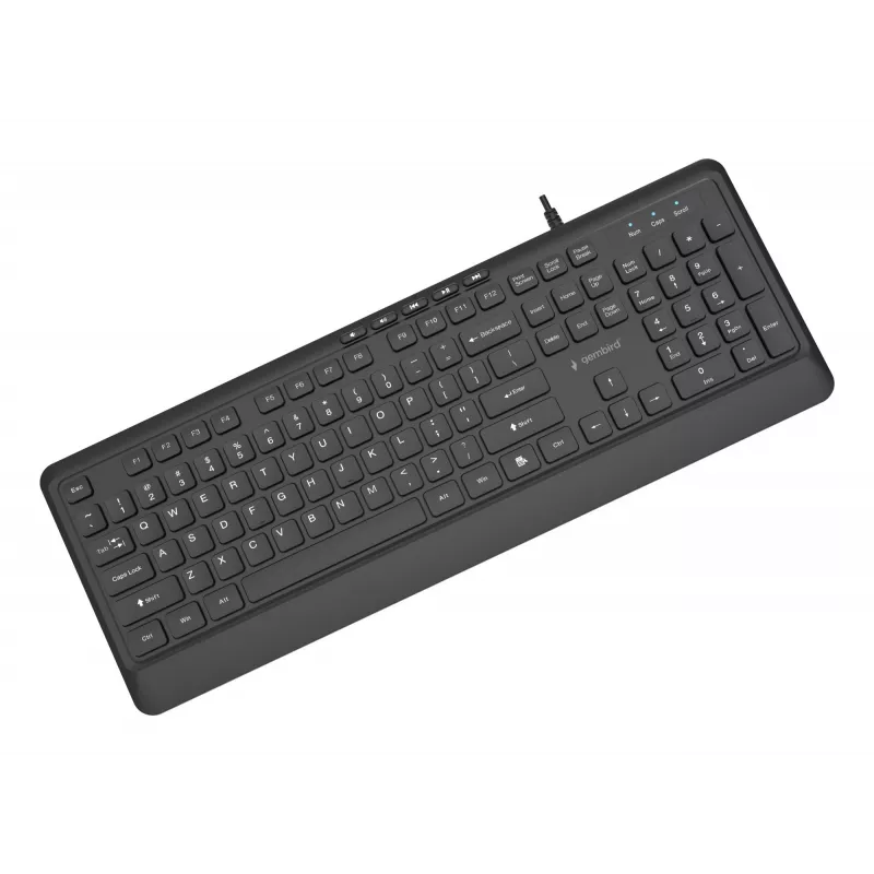 Klawiatura multimedialna USB ENG/CZARNA KB-MCH-05 Gembird