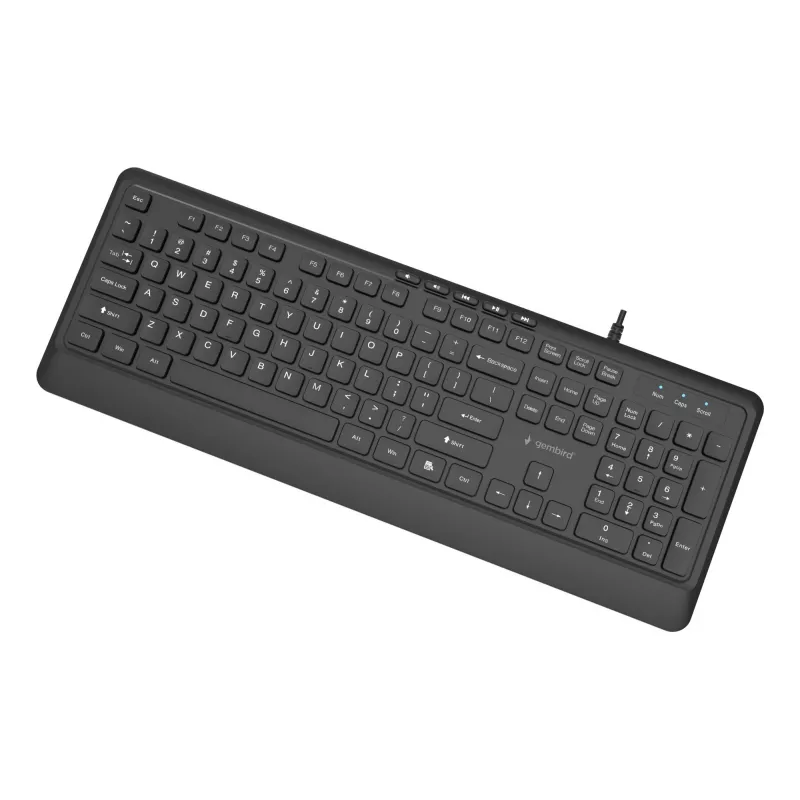 Klawiatura multimedialna USB ENG/CZARNA KB-MCH-05 Gembird