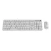 Klawiatura + mysz bezprzewodowa ENG/biały KBS-WMS-01-W Gembird