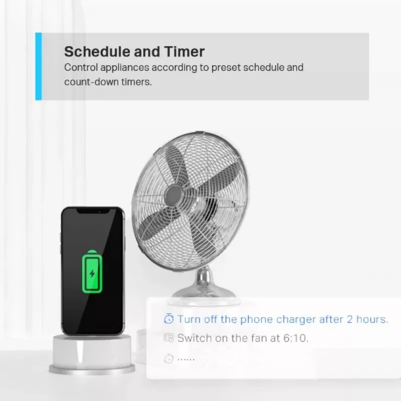 TP-Link Tapo Mini Inteligentne Gniazdko Wi-Fi, Do Wewnątrz, Białe, Dom, Poliwęglan (PC), Status, CE, RoHS