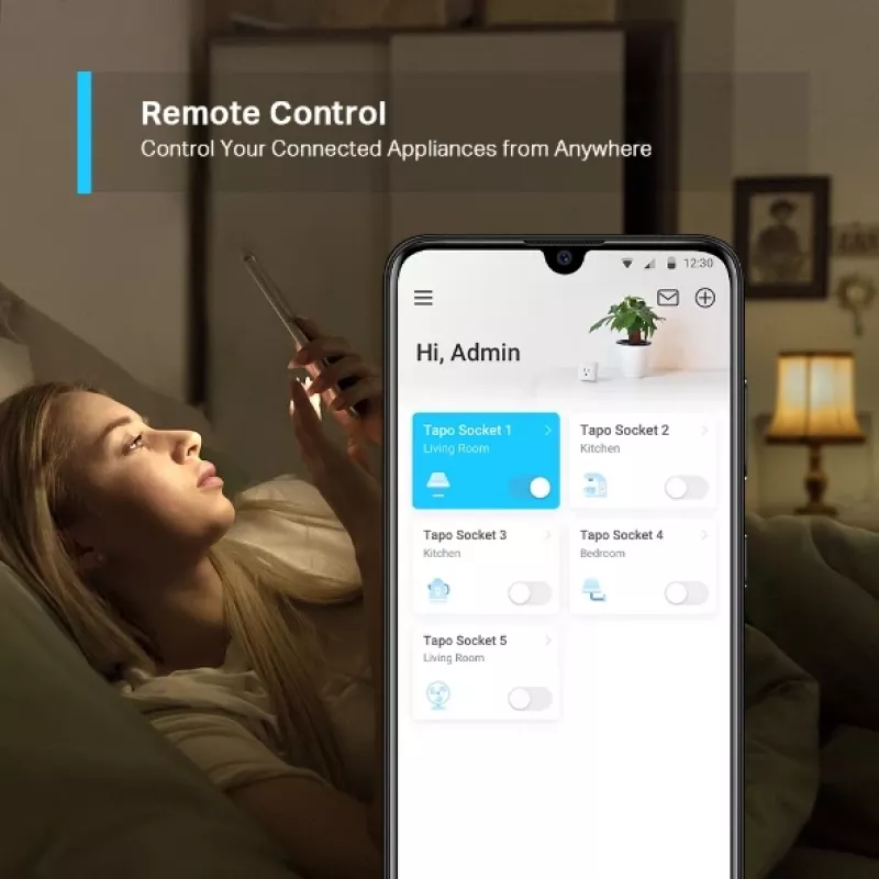 TP-Link Tapo Mini Inteligentne Gniazdko Wi-Fi, Do Wewnątrz, Białe, Dom, Poliwęglan (PC), Status, CE, RoHS