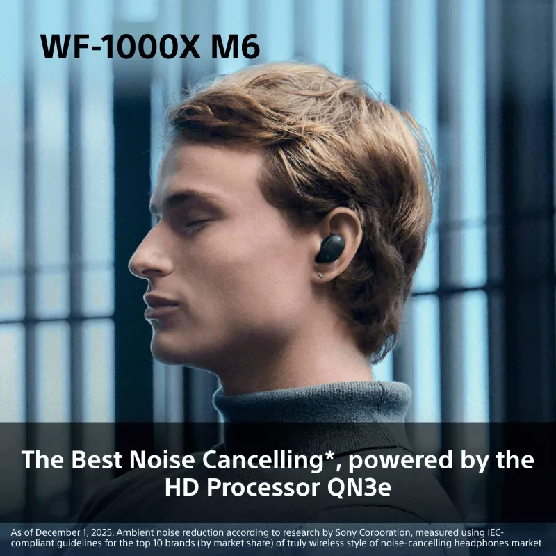 Sony WF1000XM6S.CE7 Zestaw słuchawkowy bezprzewodowy douszny do połączeń/muzyki Bluetooth srebrny