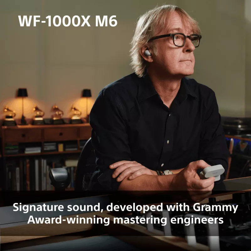 Sony WF1000XM6S.CE7 Zestaw słuchawkowy bezprzewodowy douszny do połączeń/muzyki Bluetooth srebrny