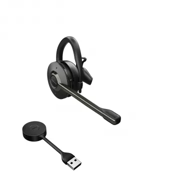 Jabra Engage 55 - USB-A UC Convertible, EMEA/APAC, bezprzewodowy, biuro/centrum telefoniczne, 18 g, zestaw słuchawkowy, czarny, tytanowy