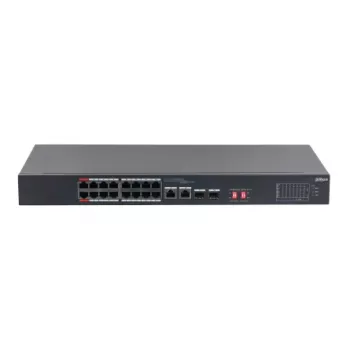 Dahua Technology PoE S3218-16ET-135 przełącznik sieciowy Niezarządzalny L2 Gigabit Ethernet (10/100/1000) Power over Ethernet (PoE) 1U Czarny