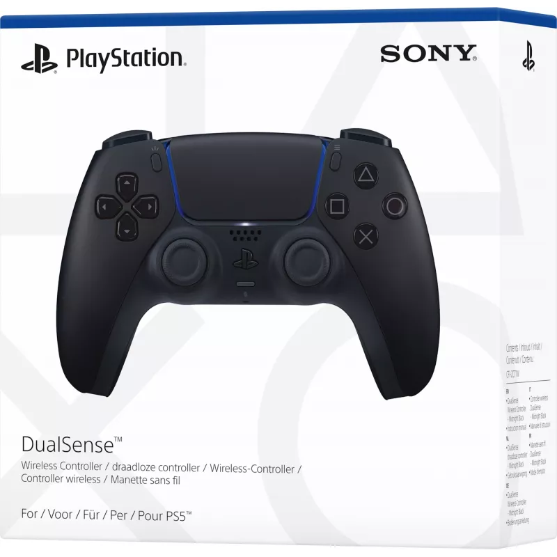 Sony DualSense™ Kontroler bezprzewodowy - Midnight Czarny, Gamepad, Android, MAC, PC, PlayStation 5, iOS, Przycisk opcji, Przycisk udostępniania, Analogowy / Cyfrowy, Różne, Bezprzewodowy