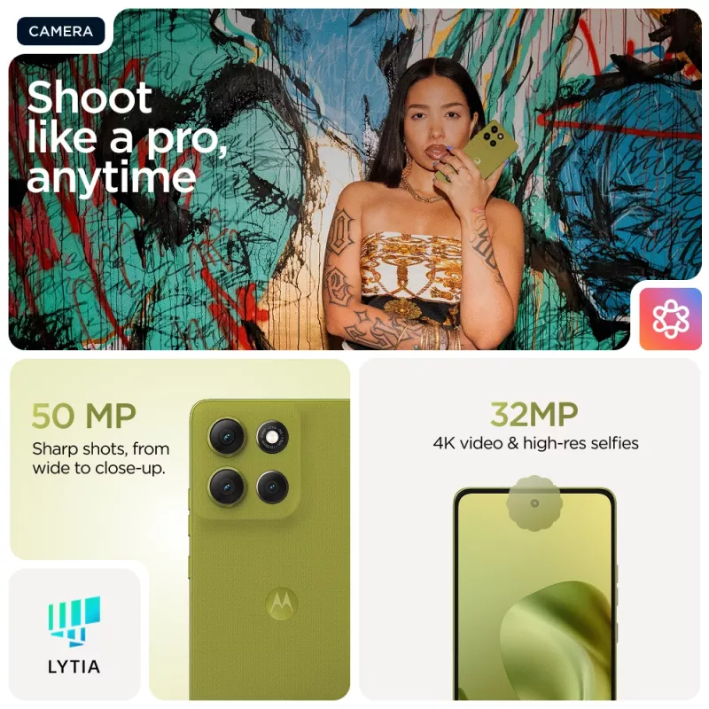 Motorola moto g86 5G 16.9 cm (6.67 inch) Dual SIM Android 15 USB Type-C 8 GB 256 GB 5200 mAh zielony