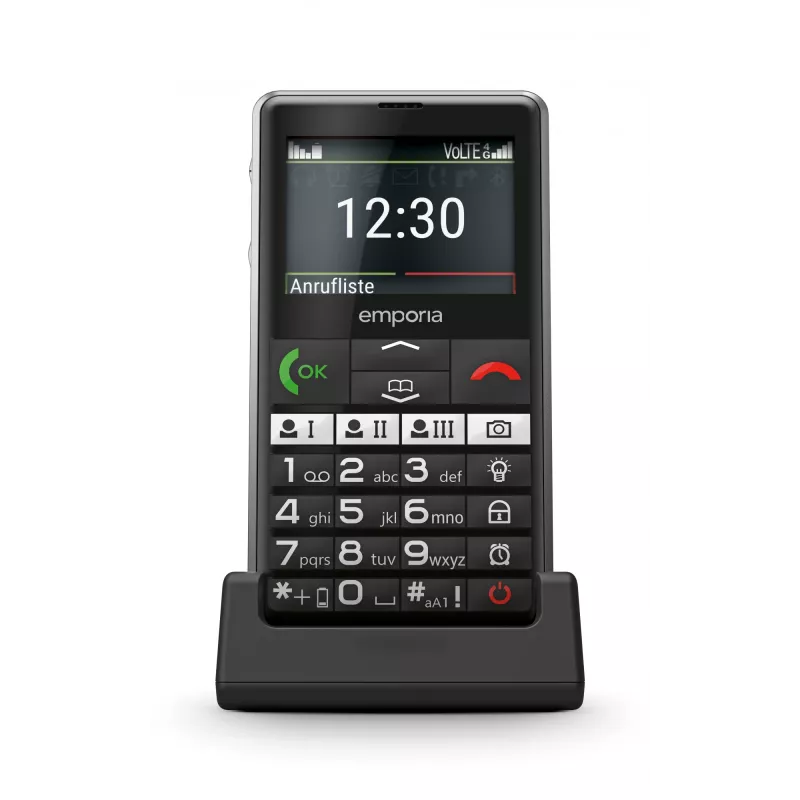 Emporia emporiaPURE-LTE 5,87 cm (2,31 cala) 107 g Czarny Telefon dla seniora