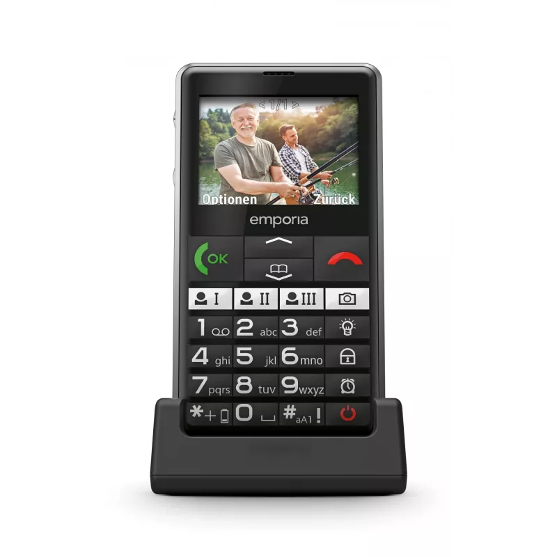 Emporia emporiaPURE-LTE 5,87 cm (2,31 cala) 107 g Czarny Telefon dla seniora