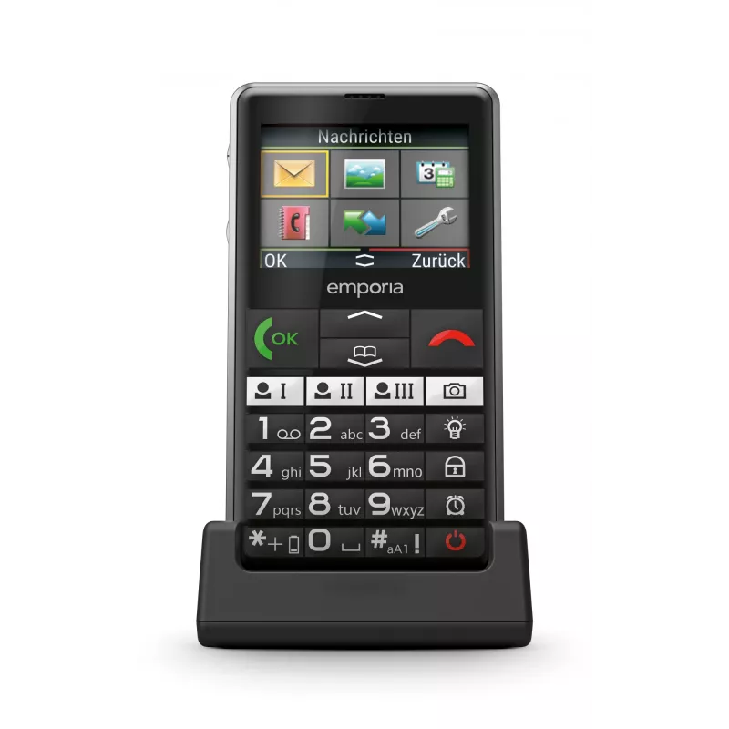 Emporia emporiaPURE-LTE 5,87 cm (2,31 cala) 107 g Czarny Telefon dla seniora