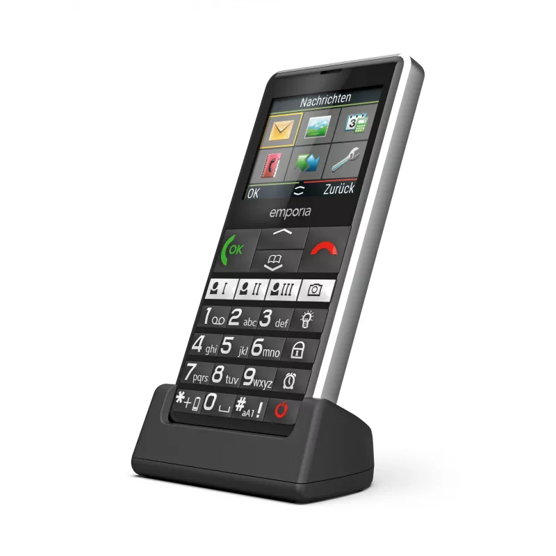 Emporia emporiaPURE-LTE 5,87 cm (2,31 cala) 107 g Czarny Telefon dla seniora