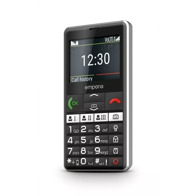 Emporia emporiaPURE-LTE 5,87 cm (2,31 cala) 107 g Czarny Telefon dla seniora