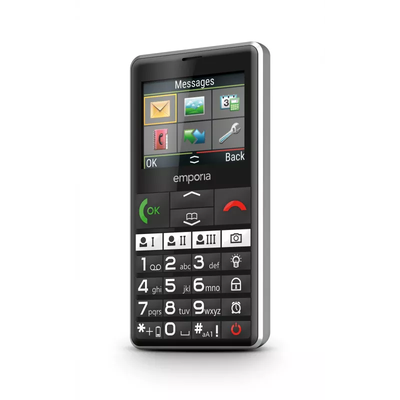 Emporia emporiaPURE-LTE 5,87 cm (2,31 cala) 107 g Czarny Telefon dla seniora