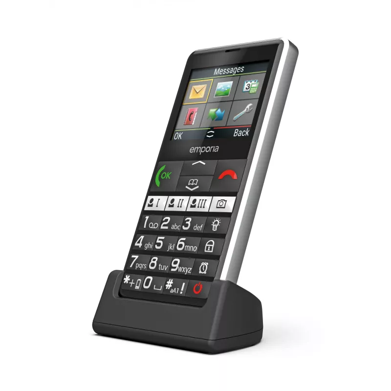Emporia emporiaPURE-LTE 5,87 cm (2,31 cala) 107 g Czarny Telefon dla seniora