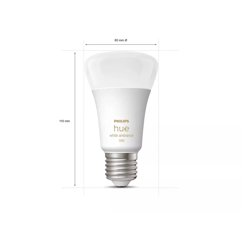 Philips Hue biały ambience A60 – E27 smart bulb – 1100 (2-pack)