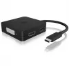 ICY BOX IB-DK1104-C 4w1, HDMI,DP,DVI-D,VGA