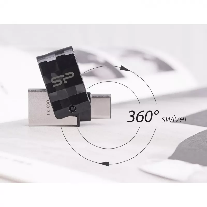 Silicon Power Mobile C31 - 32 GB - USB 3.0 (3.1 Gen 1) - Type-A/Type-C - Mac OS X 10.10 Yosemite - Mac OS X 10.11 El Capitan - Mac OS X 10.12 Sierra - Mac OS X 10.3 Panther,... - A