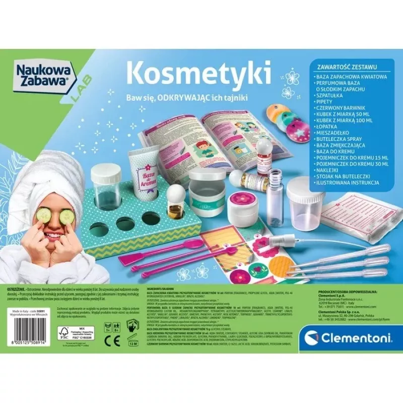 Clementoni Naukowa zabawa. Kosmetyki 50891