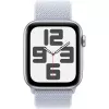 Apple Watch SE GPS 44 mm aluminiowa koperta srebrna, pętla sportowa niebieska chmura
