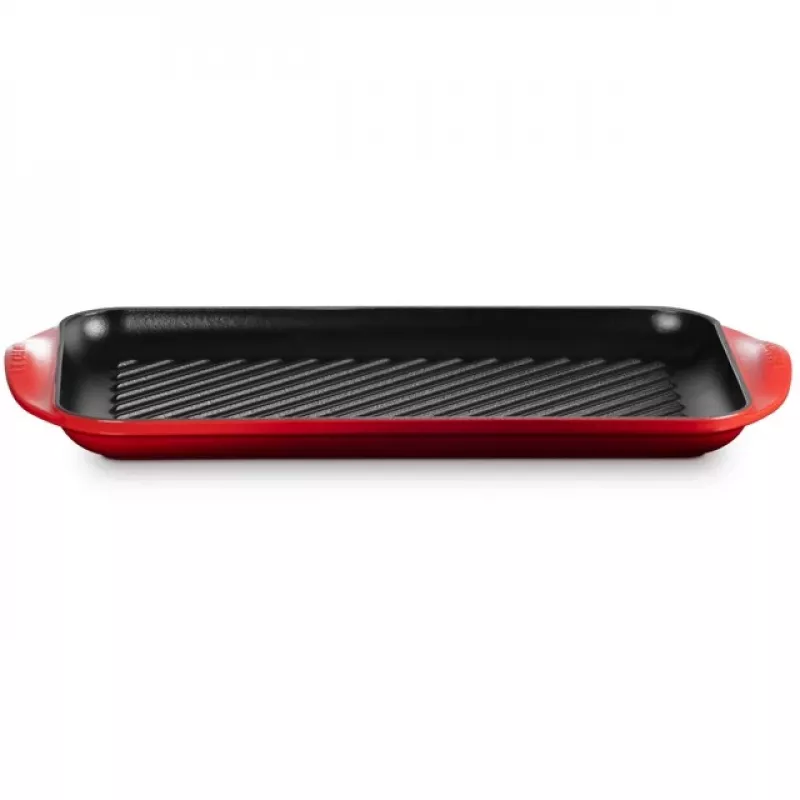 Duża płyta grillowa Le Creuset 47x25x32 wiśniowa