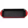 Duża płyta grillowa Le Creuset 47x25x32 wiśniowa