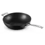 Le Creuset Toughened Non-Stick wok do stir-fry 30 cm czarny/srebrny