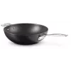 Le Creuset Toughened Non-Stick wok do stir-fry 30 cm czarny/srebrny
