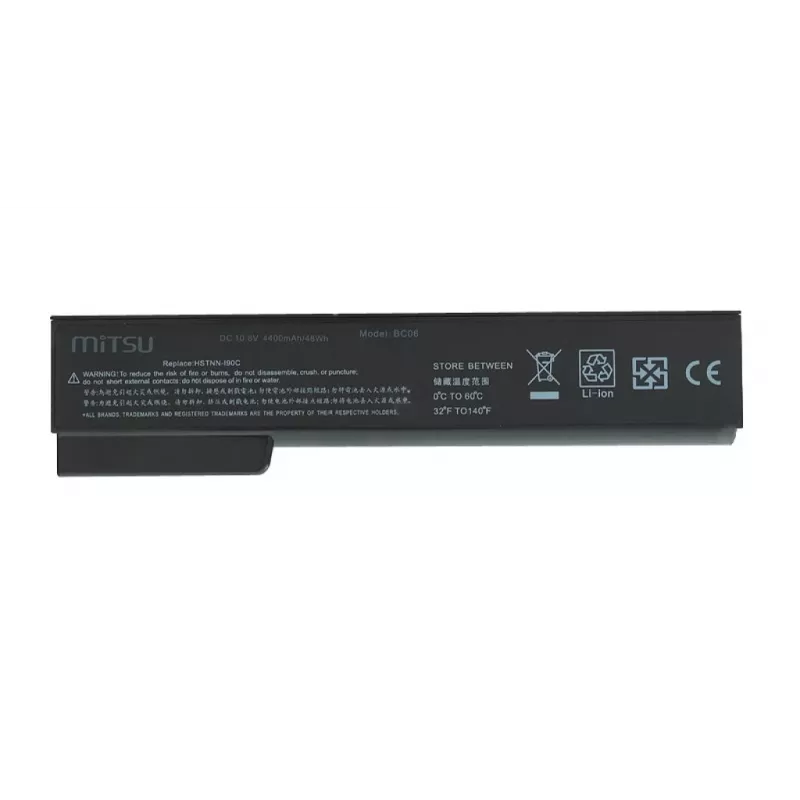 Bateria do HP EliteBook 8460p, 8460w 4400 mAh (48 Wh) 10.8 - 11.1 V