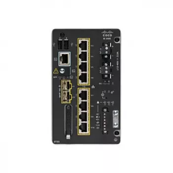 Catalyst IE3400 z 8 portami miedzianymi GE i 2 modułowymi SFP GE NA