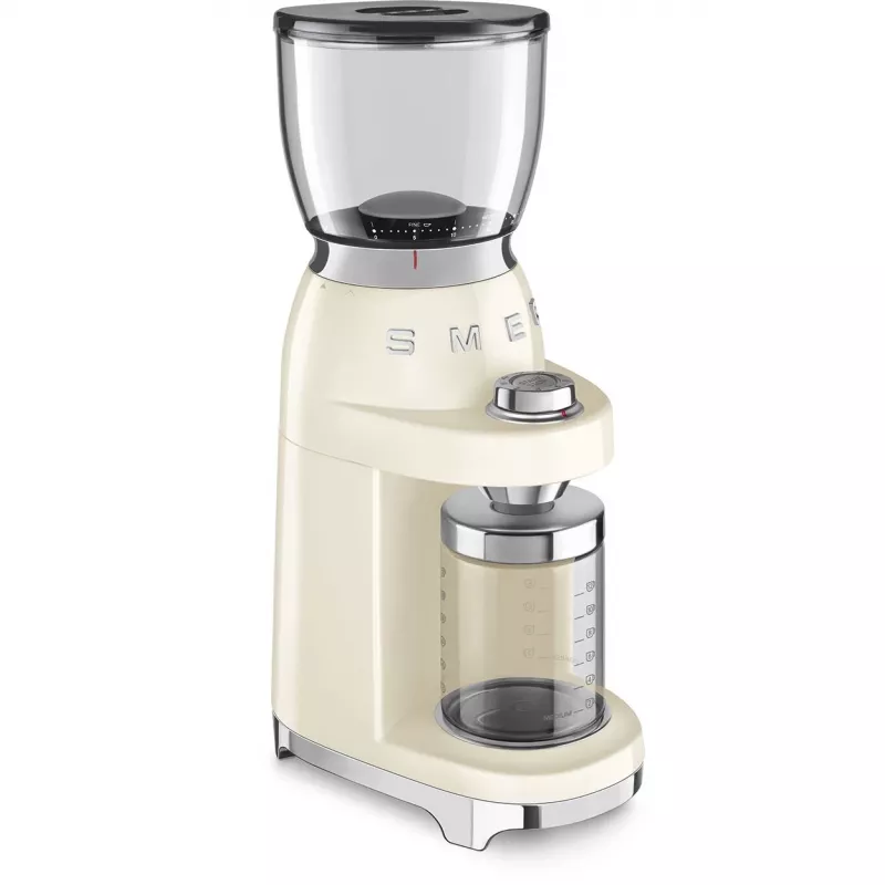 Smeg CGF11CREU Młynek do kawy w stylu lat 50. kremowy