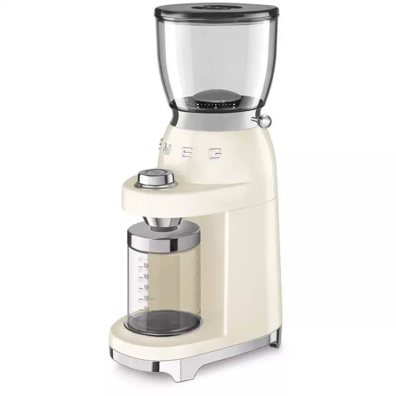 Smeg CGF11CREU Młynek do kawy w stylu lat 50. kremowy