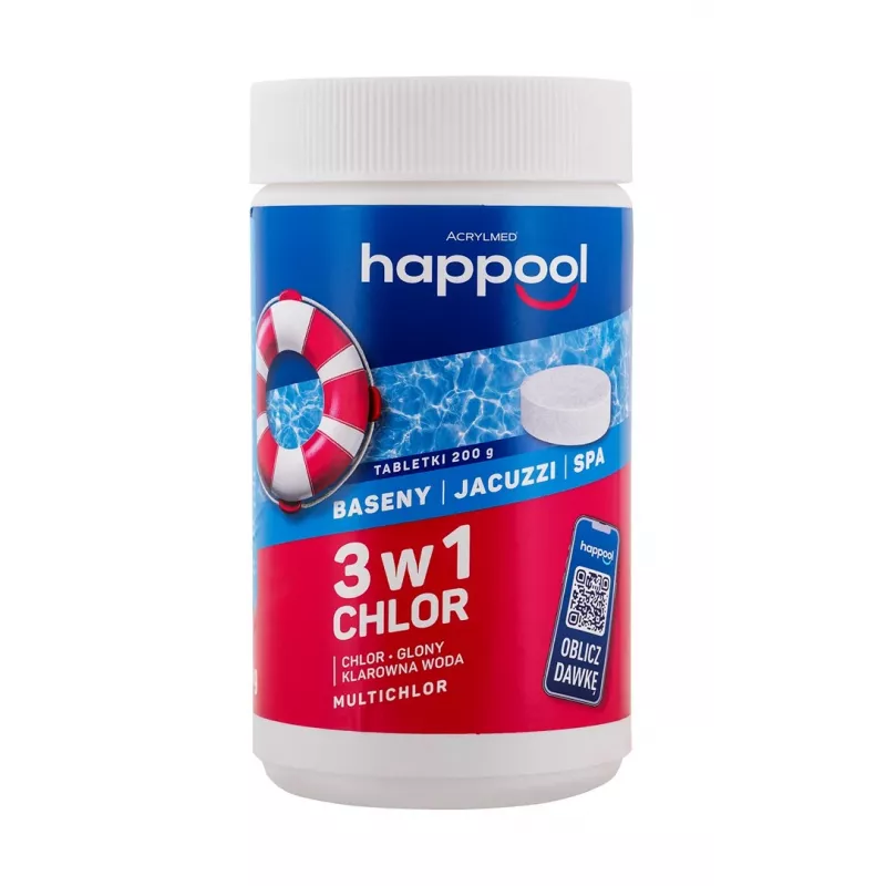 Tabletki chlorowe do basenu Acrylmed MULTICHLOR 3 w 1 1 kg