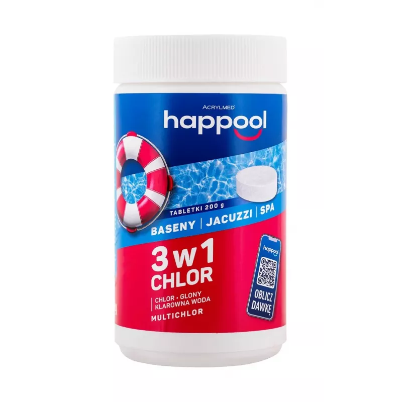 Tabletki chlorowe do basenu Acrylmed MULTICHLOR 3 w 1 1 kg