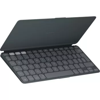Logitech Keys-To-Go 2 dla iPada - Klawiatura - wbudowana osłona - Bezprzewodowa - Bluetooth LE - QWERTZ - szwajcarski - grafitowy (920-013008)