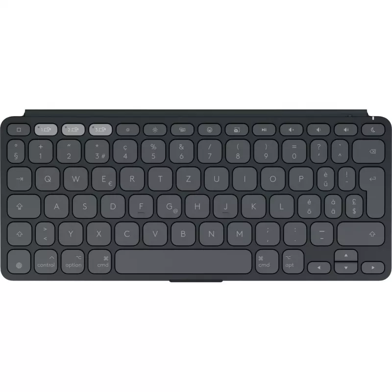 Logitech Keys-To-Go 2 dla iPada - Klawiatura - wbudowana osłona - Bezprzewodowa - Bluetooth LE - QWERTZ - szwajcarski - grafitowy (920-013008)