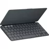 Logitech Keys-To-Go 2 dla iPada - Klawiatura - wbudowana osłona - Bezprzewodowa - Bluetooth LE - QWERTZ - szwajcarski - grafitowy (920-013008)