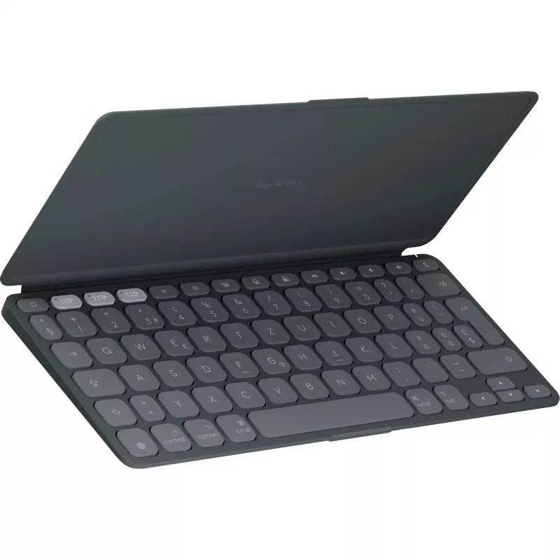 Logitech Keys-To-Go 2 dla iPada - Klawiatura - wbudowana osłona - Bezprzewodowa - Bluetooth LE - QWERTZ - szwajcarski - grafitowy (920-013008)