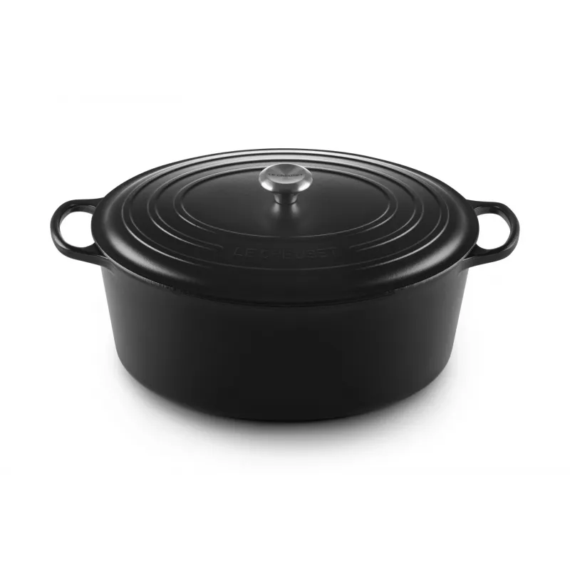 Le Creuset Signature 13,9 l owalny czarny