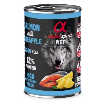 ALPHA SPIRIT WET Łosoś z ananasem - mokra karma dla psów - 400g