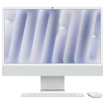 iMac Z1E2 59,62 cm 23,5 cala standardowe szkło M4 8C CPU/8C GPU/16C N.E. 24 GB 256 GB SSD Gbit Eth MM NumKey TID DE srebrny