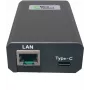 Microconnect POEINJ-25W-USBC - Gigabit Ethernet - 1000 Mbit/s - IEEE 802.3,IEEE 802.3ab,IEEE 802.3u - Cat5,Cat5e,Cat6,Cat6a - 100 m - Czarny (POEINJ-25W-USBC)