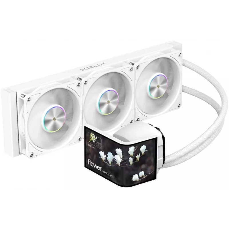 chłodzenie cieczą Krux HydroArc 360 biały (KRXE011)